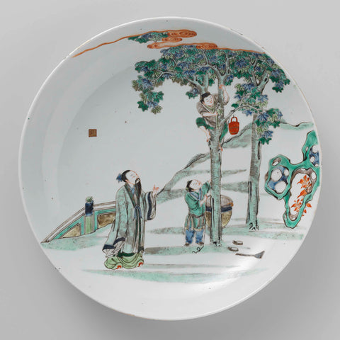 Dish, anonymous, c. 1700 - c. 1720 Canvas Print