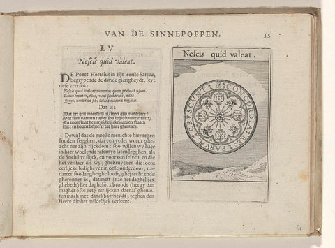 LV Nescis quid valeat, Roemer Visscher, 1614 Canvas Print