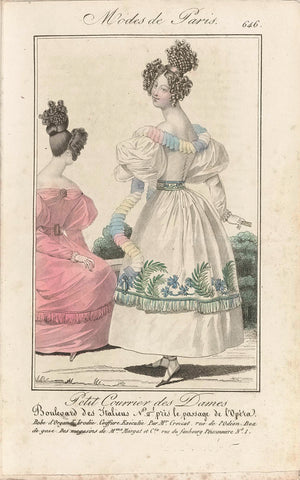 Petit Courrier des Dames, 1829 nr. 646, anonymous, 1829 Canvas Print