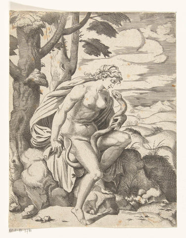 Jupiter and Proserpina, Cornelis Bos, c. 1537 - c. 1555 Canvas Print