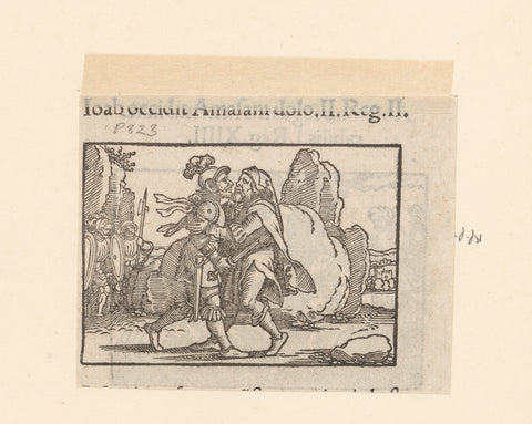 Joab kills Amasa, anonymous, 1530 - 1533 Canvas Print