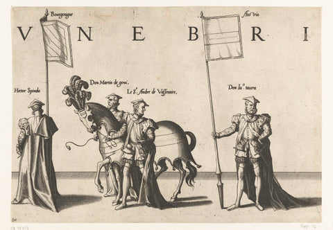 Part of the procession, no. 10, Joannes van Doetechum (I), 1559 Canvas Print