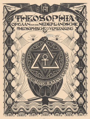 Cover magazine Theosophia, Mathieu Lauweriks, 1935 Canvas Print