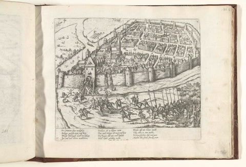 Capture of Neuss, 1585, Frans Hogenberg, 1585 - 1587 Canvas Print