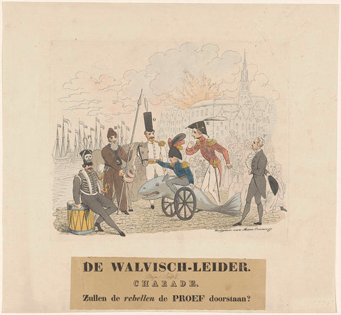 Cartoon on Kessels, 1830, anonymous, 1830 - 1831 Canvas Print