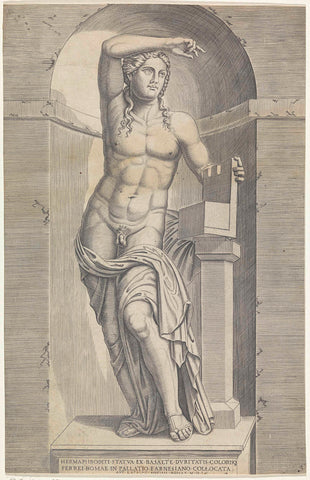 Image of male nude, anonymous, 1552 Canvas Print