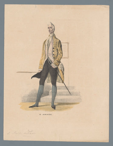 Mr. Deminière, Elias Spanier (attributed to), 1840 - 1850 Canvas Print