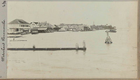 Waterkant Paramaribo, Hendrik Doijer (attributed to), 1906 - 1913 Canvas Print