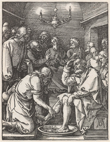 Voetwassing, Albrecht Dürer, 1508 - 1509 Canvas Print