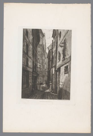 View of rue Saint Éloi, Adolphe Martial Potémont, 1874 Canvas Print