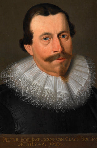 Portrait of Pieter Claesz Boelens (formerly entitled Pieter Boelisse), anonymous (copy after), in or after 1627 Canvas Print