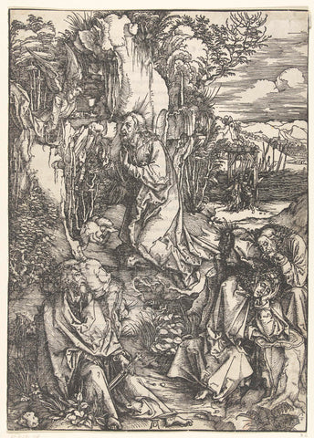 Christ on the Mount of Olives, Albrecht Dürer, 1511 Canvas Print