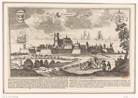 View of Harderwijk, Gaspar Bouttats, 1679 Canvas Print