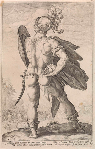 Marcus Valerius Corvus, anonymous, 1645 - 1706 Canvas Print