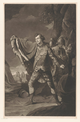 Portrait of Samuel Reddish as Posthumus, Valentine Green, 1771 Canvas Print