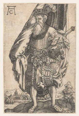 Standard Bearer, Monogrammist AC (16th Century), 1520 - 1562 Canvas Print