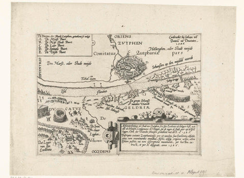 Siege of Zutphen by Leicester, 1586, Joannes van Doetechum (I), 1586 Canvas Print