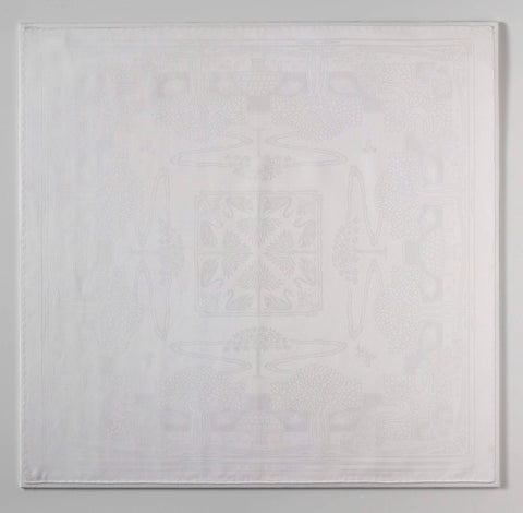 Napkin with a flower pattern, John Wilson's Successors Ltd., c. 1900 - c. 1905 Canvas Print