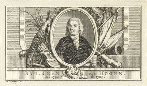 Portrait of Joan van Hoorn, Jacob van der Schley, 1763 Canvas Print