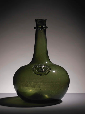 Bottle with glass seal, anonymous, c. 1660 - c. 1670 Canvas Print