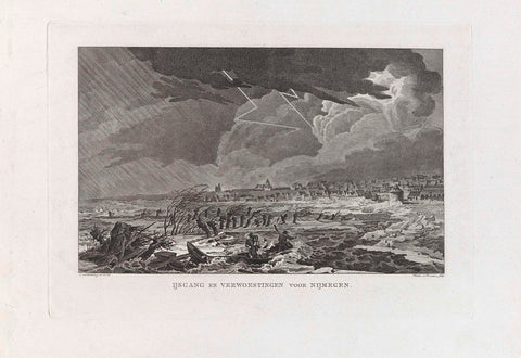 Storm for Nijmegen, 1799, Reinier Vinkeles (I), 1799 - 1800 Canvas Print