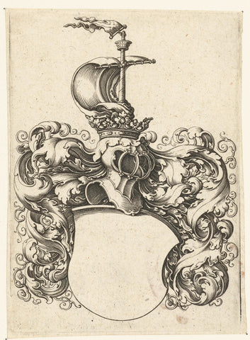 Unknown coat of arms, Michiel le Blon, c. 1600 - c. 1699 Canvas Print