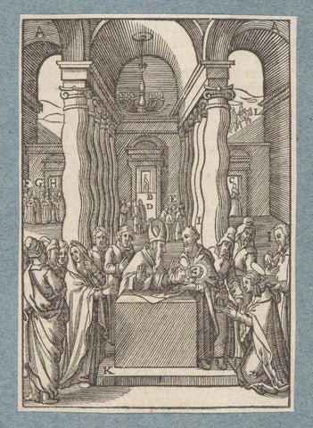 Presentation in the temple, Christopher of Shechem (II), 1629 Canvas Print