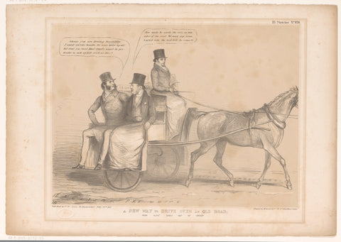 Cartoon with Russell, Inglis and Bentinck, John Doyle, 1847 Canvas Print