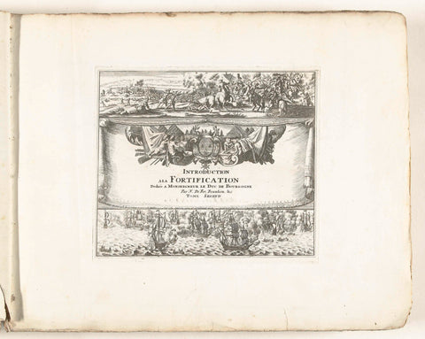 Titelprent voor prentwerk: Les Forces de l'Europe, Asie, Afrique et Amerique (deel 2), ca. 1702, anonymous, 1702–1703 Canvas Print