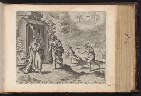 Job hears the bad news from messengers, anonymous, Jan Snellinck (I), 1646 Canvas Print