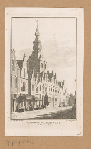 View of the town hall of Zierikzee, 1743, Jan Caspar Philips, 1747 Canvas Print