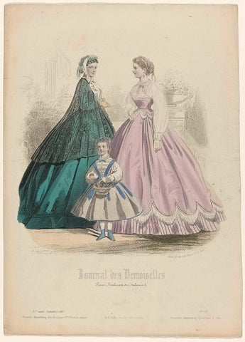 Journal des Demoiselles, September 1865, 33rd year, No. 8, Carrache, 1865 Canvas Print