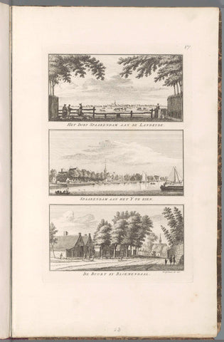 Views of Spaarndam and Bloemendaal, Hendrik Spilman (possibly), 1763 Canvas Print