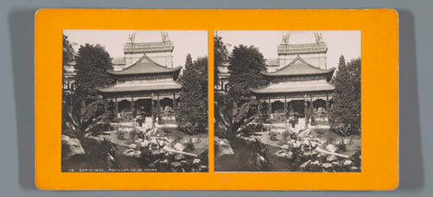 Chinese paviljoen op de Wereldtentoonstelling van 1900, anonymous, 1900 Canvas Print