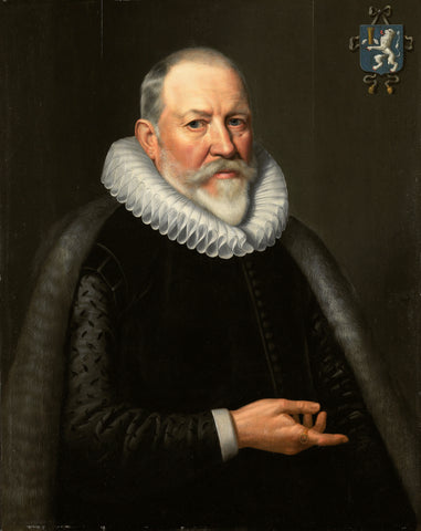 Portrait of Maerten Ruychaver (1545-1626), Michiel Jansz van Mierevelt (copy after), after 1653 Canvas Print