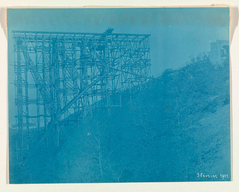 Construction of viaur viaduct in France by Societé de Construction des Battignolles, 3 Febrauri 1901, anonymous, 1901 Canvas Print