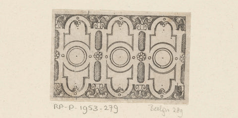 Wickerwork with round elements, Jacques Androuet, 1520 - 1584 Canvas Print