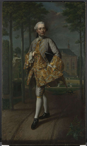 Portrait of Gerard Cornelis van Riebeeck, Mattheus Verheyden, c. 1755 Canvas Print