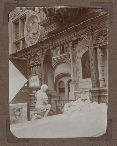 Plaster casts in the Western courtyard in 1923, 1923 Canvas Print