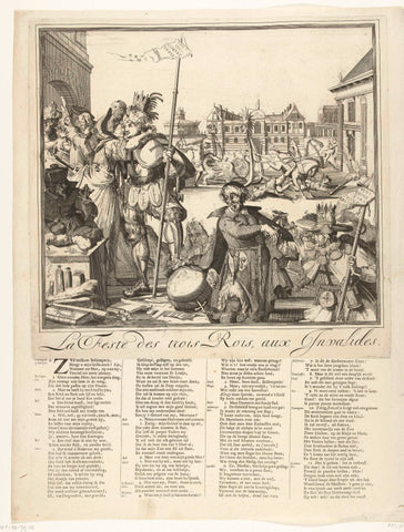 Cartoon on the flight from James II to Franrkijk, 1689 (copy), anonymous, 1689 Canvas Print