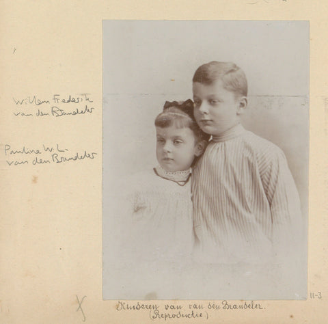 Kinderen van Van den Brandeler, Hendrik Herman van den Berg, in or after 1890 - in or before 1894 Canvas Print