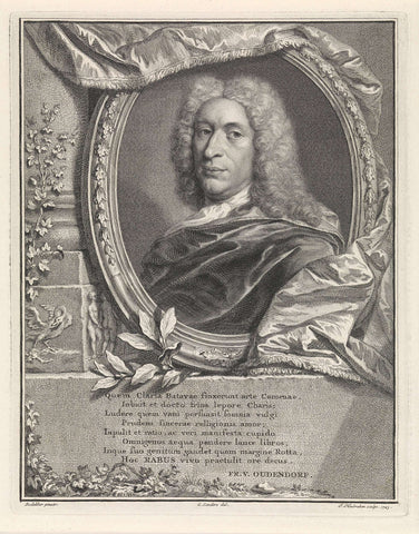 Portrait of Pieter Rabus, Jacob Houbraken, 1743 Canvas Print