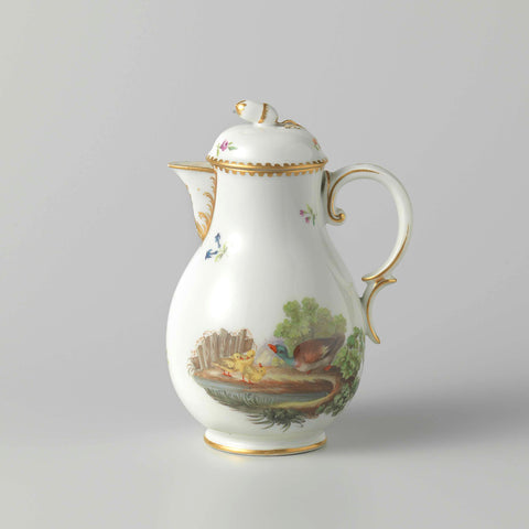 Part of a tea service, Manufactuur Oud-Loosdrecht, c. 1782 - c. 1784 Canvas Print