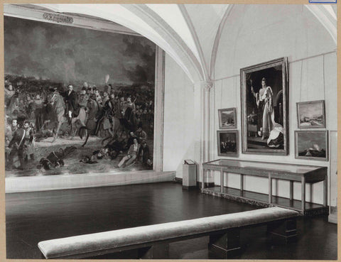 Room 116 seen to the southwest with on the left The Battle of Waterloo, 1963 Canvas Print