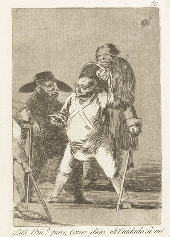 Is this your excellency? .. well, as I say... eh! Watch out! else..., Francisco de Goya, 1797 - 1799 Canvas Print