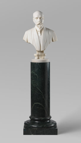 Bust of Mr. M.P. Voûte with pedestal, Maja van Panhuys, 1927 Canvas Print