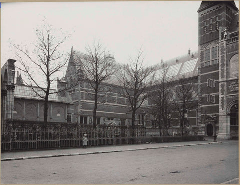 Fragment building, Connecting corridor and south façade as seen from the Museumstraat, 1909 - 1913 Canvas Print