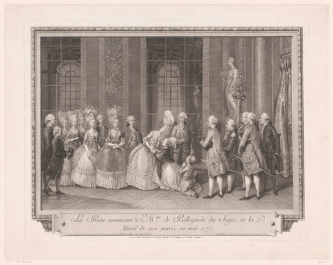 Marie Antoinette: The Queen of Fashion: Marie Antoinette Visiting Mme Bellegarde, Antoine Jean Duclos, 1779 Canvas Print