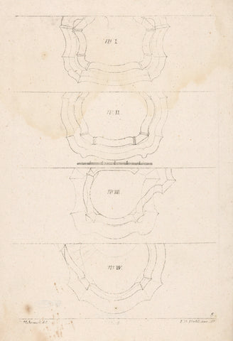 Map of pulpits, anonymous, 1731 - 1775 Canvas Print