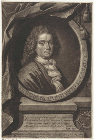 Portrait of Jacob Storm, Pieter Schenk (I), 1704 Canvas Print